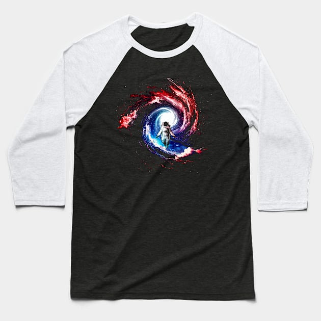 Lost in space Baseball T-Shirt by Meca-artwork